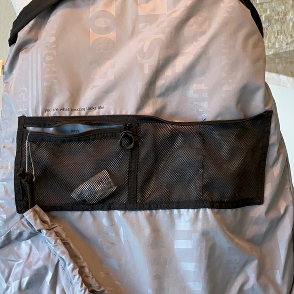 Lululemon Black Every Day Bag. Use for work or working out! Tons of storage! - Picture 5 of 11